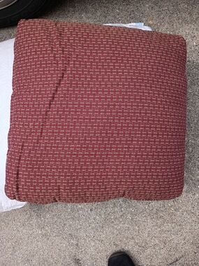 Red Patterned Cushion Pillow